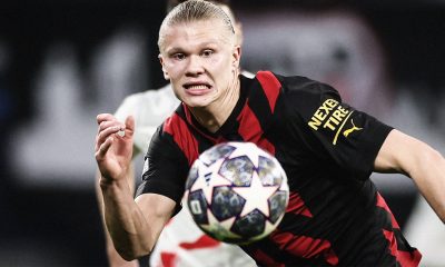 Haaland no marcó ante el Leipzig