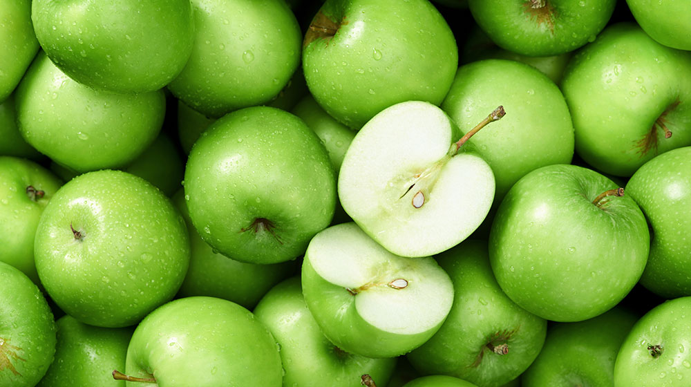 la ventaja de la manzana verde