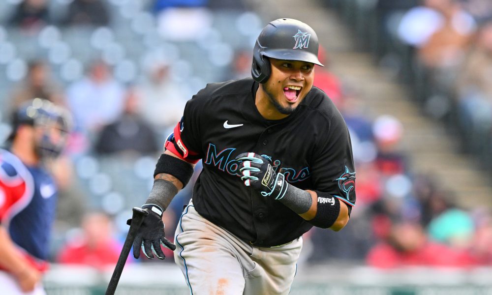 Luis Arráez en marlins