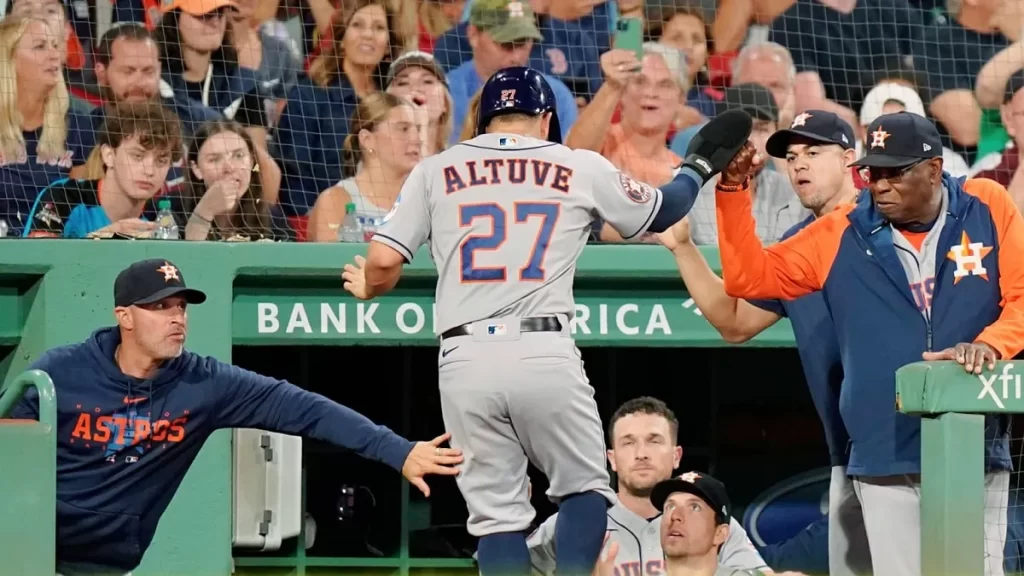 Jose Altuve y la escalera