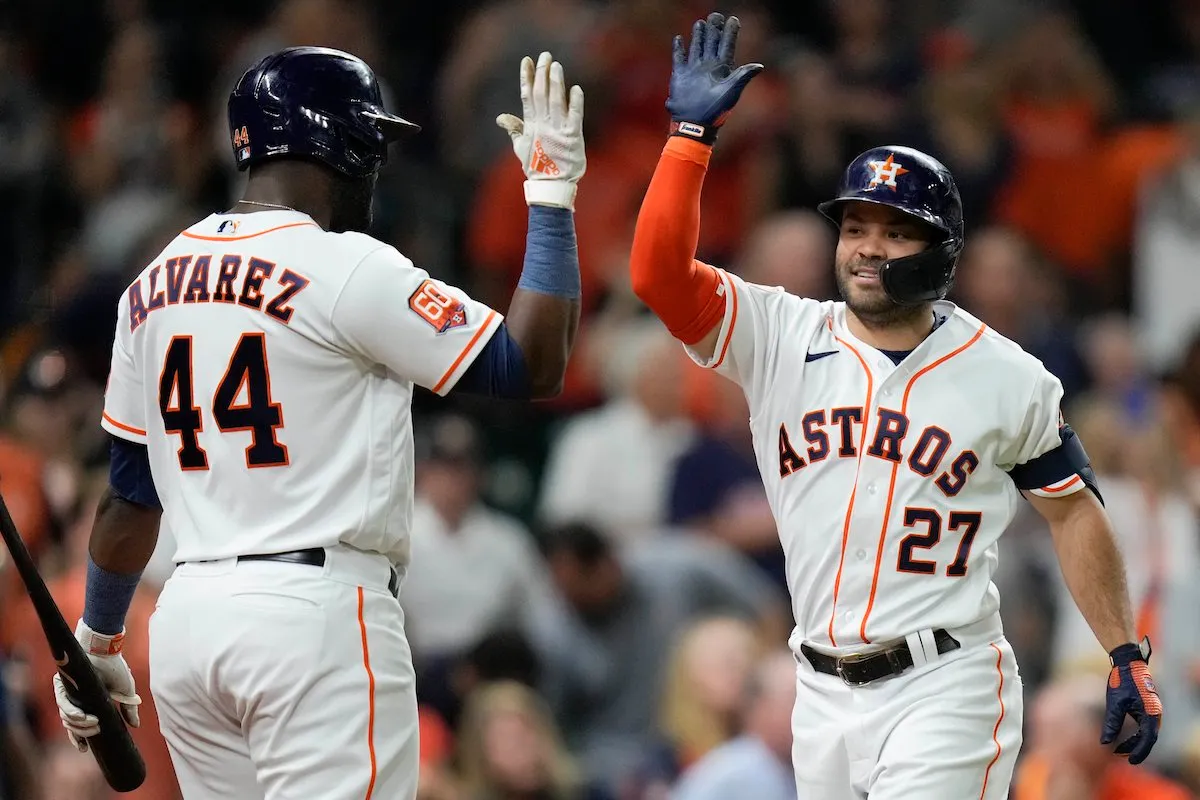 Jose Altuve y la escalera