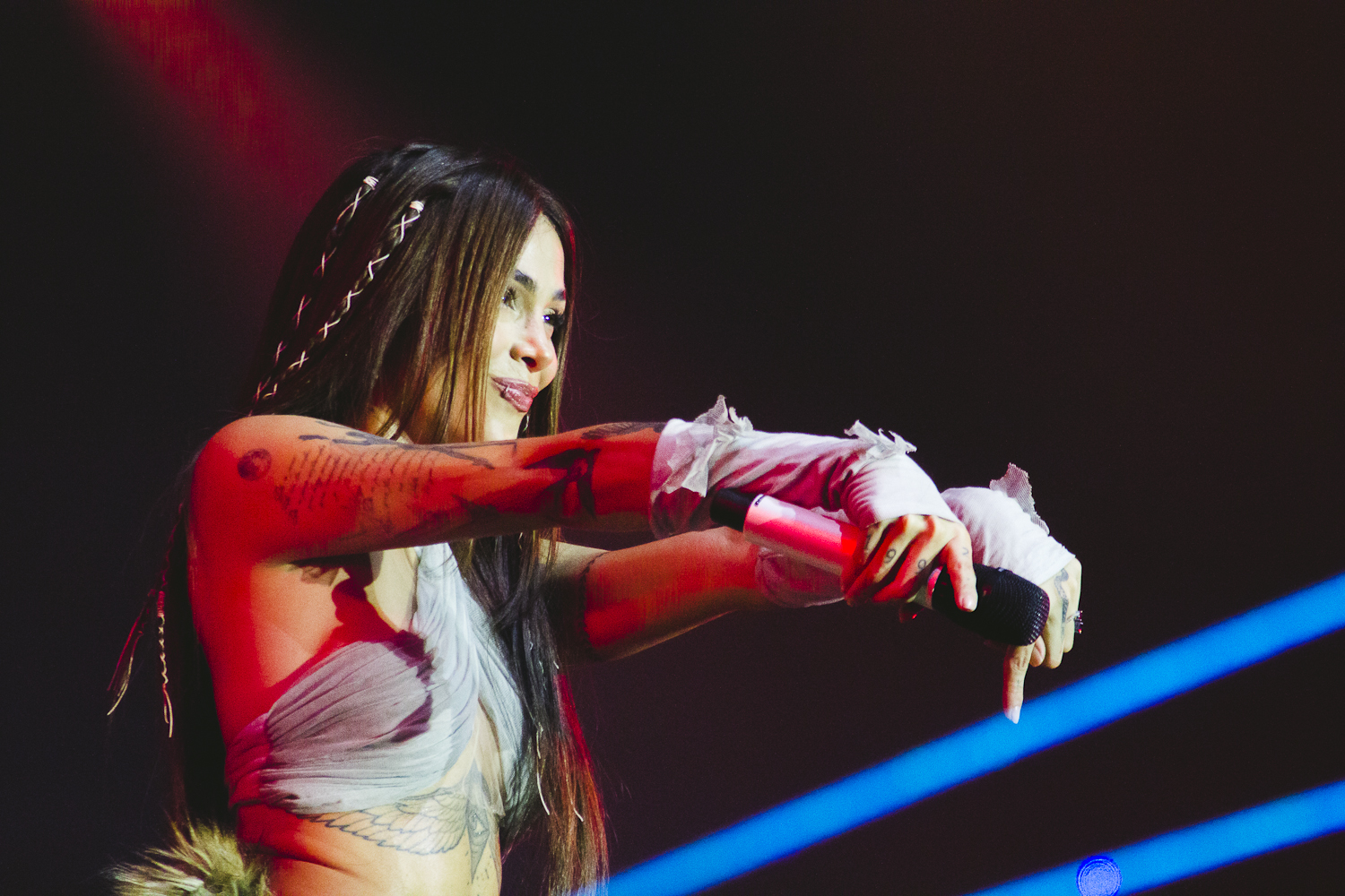 Cantante colombiana Greeicy dijo presente en Venezuela.