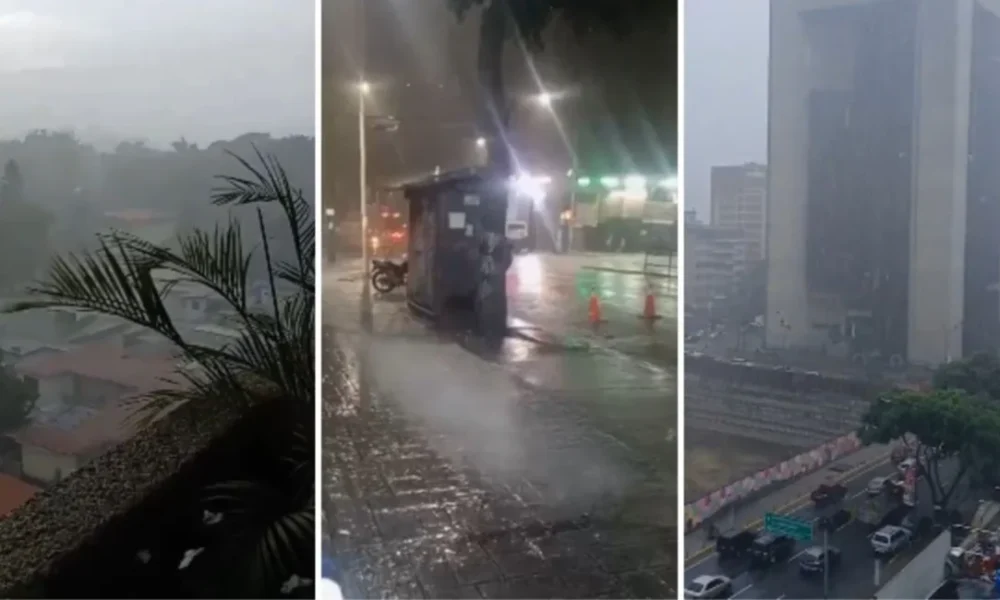 lluvias sobre la ciudad de Caracas