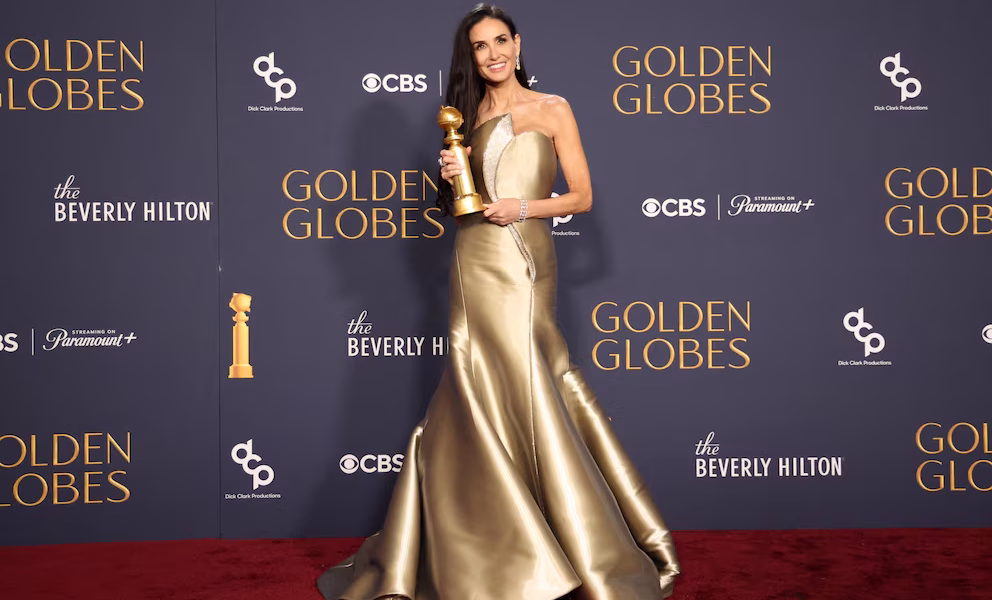 Demi Moore en los Golden Globes