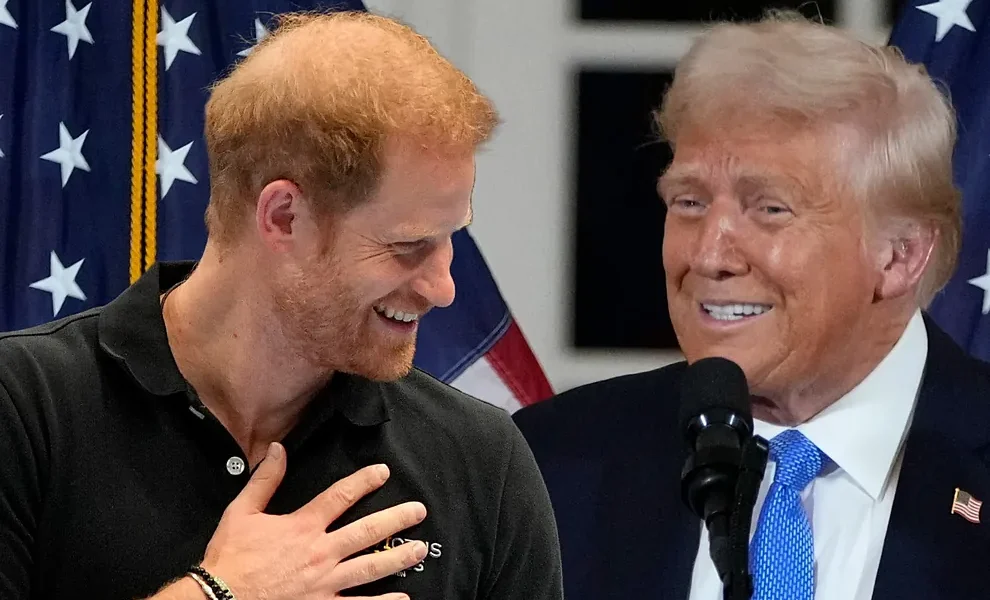 Trump y el príncipe Harry