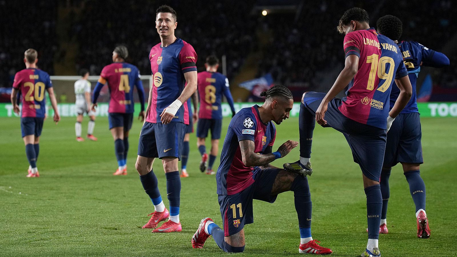 El barcelona en la champions